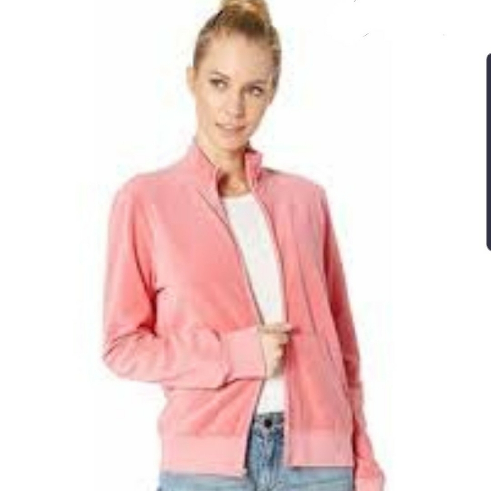 JUICY COUTURE FRZN STRAWBERRY FAIRFAX VELOUR HOODI